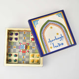 Charbagh Ludo - Papier Mache Game Cream Small - Zaina by CtoK