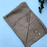 Ecru Silver Shimmer Handwoven Pashmina Stole