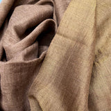 Natural Gold Shimmer Handwoven Pashmina Stole