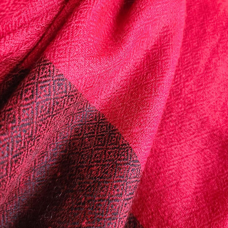 Classic Red Pure Handwoven Pashmina Stole