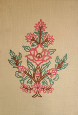 Nar Aari Embroidered Wall Hanging - Beige