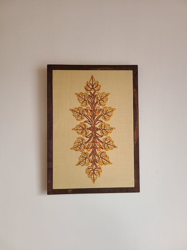 Boni Aari Embroidered Wall Hanging - Beige