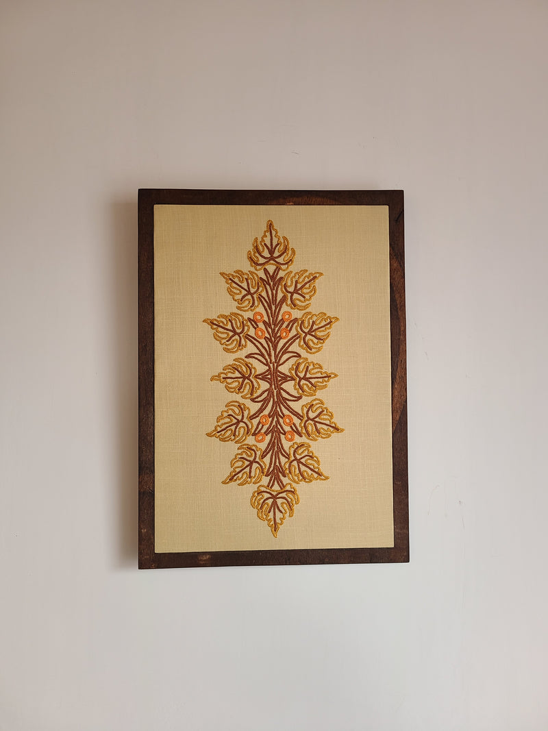 Boni Aari Embroidered Wall Hanging - Beige