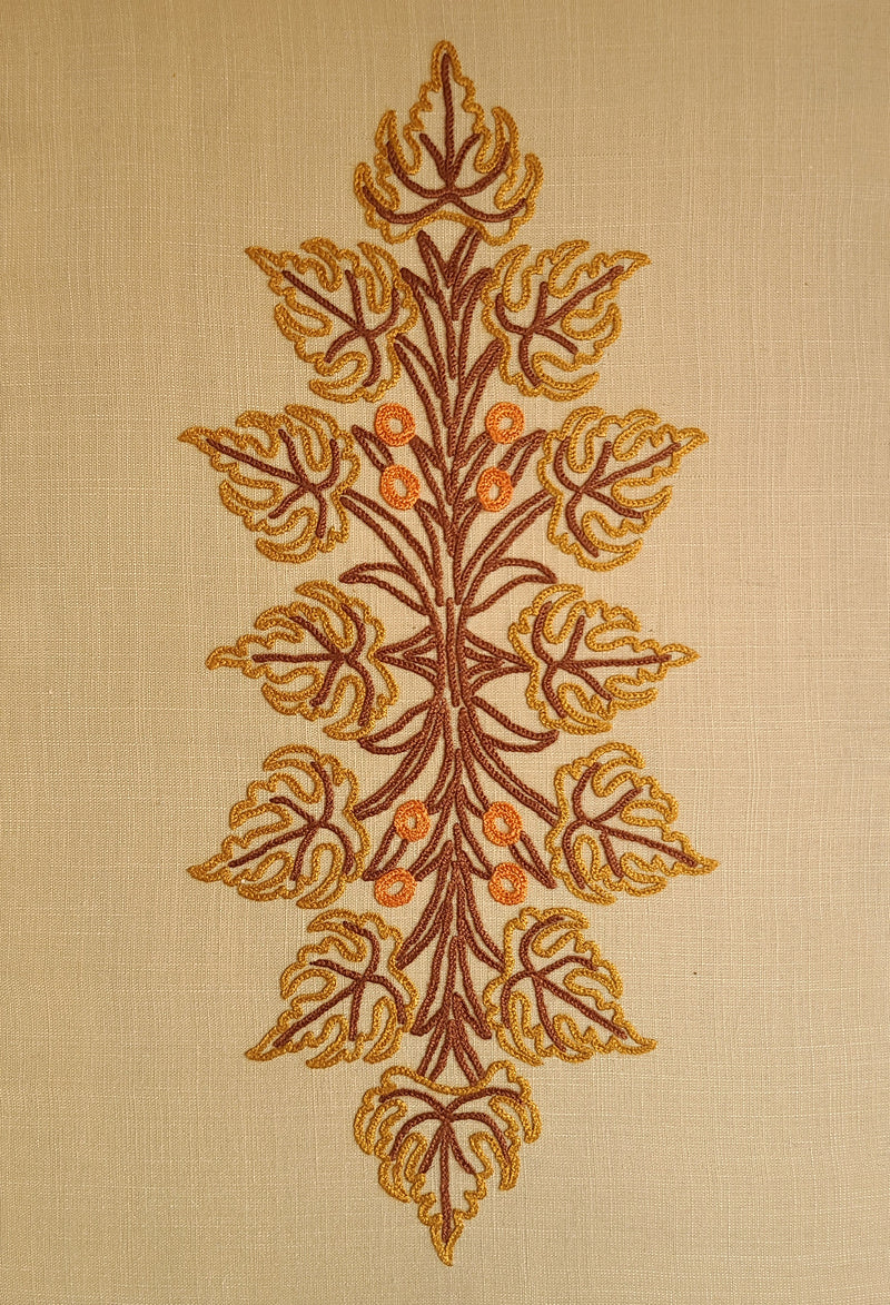 Boni Aari Embroidered Wall Hanging - Beige