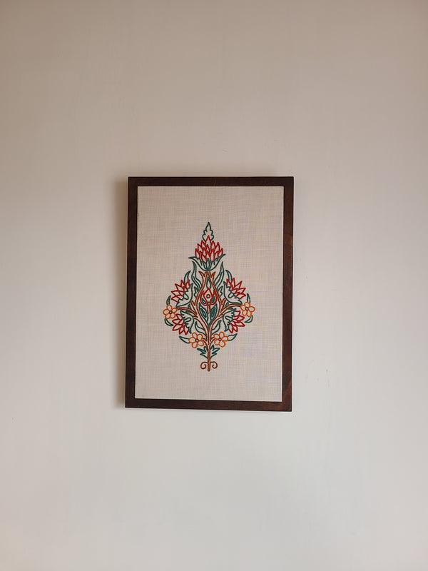 Waer Aari Embroidered Wall Hanging - Off White