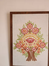 Ach Aari Embroidered Wall Hanging - Off White