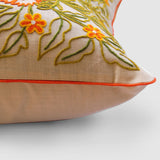 Dast-e-Gul Aari Embroidered Cushion Cover Cream