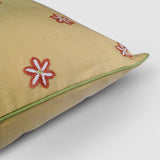 Gul Bahar Aari Embroidered Cushion Cover Beige