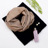 Moon with Golden Stripes Pure Handwoven Pashmina Stole - Zaina by CtoK