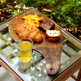 Raindrop Walnut Wood Cheese Board - Zaina by CtoK