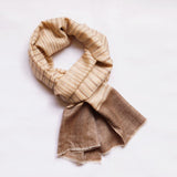 Walnut Pashmina Scarf For Men - Zaina by CtoK