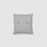 Pretty Poppy on White Hand Embroidered Chainstitch Cushion Cover - Zaina by CtoK