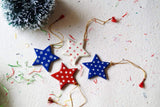 Five Star Surprise- Papier Mache Christmas Decorations Pack of 5 - Zaina by CtoK